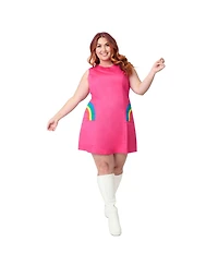 Smak Parlour Plus 1960s Sleeveless Mod Shift Dress