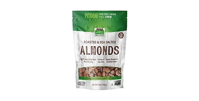 Now Foods Roasted Almonds with Sea Salt, 1 lb