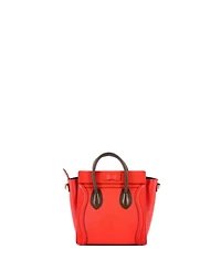 Pre-Owned Celine Nano Bicolor Luggage Bag Grainy Leather