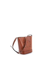 Pre-Owned Celine Small Cuir Triomphe Bucket Bag Leather