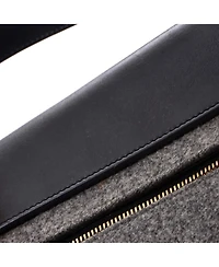 Pre-Owned Celine Mini Belt Bag Felt and Leather