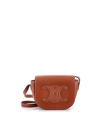 Pre-Owned Celine Cuir Triomphe Folco Bag Leather