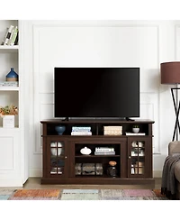 sumyeg Classic Storage Cabinet with Tv Media Stand for Up to 65" Entertainment Console