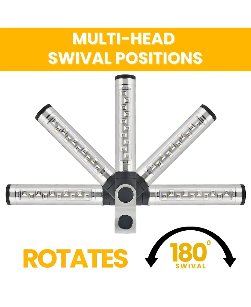 Sorbus Bright Led Lights-360 Degree Clamping Grill Light