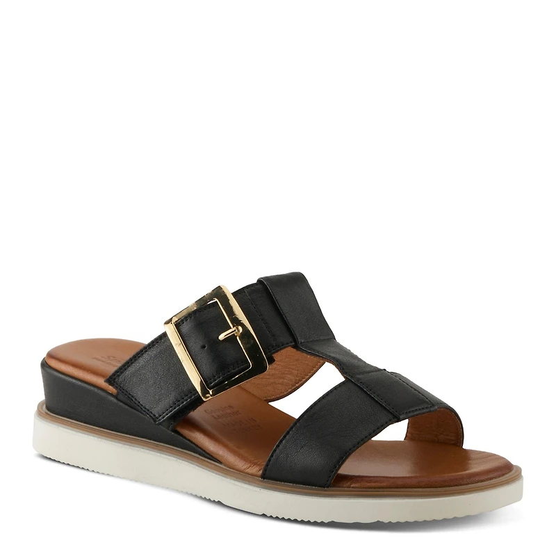 Spring Step Women's Seaport Wedge Sandal with Leather Upper