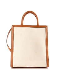 Pre-Owned Celine Small Vertical Cabas Tote Canvas with Leather