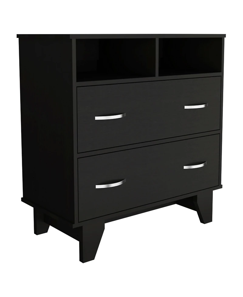 flynama Modern 4 Drawer Dresser Mdf Cabinet with Wheels for Bedroom Living Room Entryway