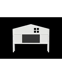 Flynama Full Size Headboard Storage Cabinet with Chalkboard for Montessori Bed