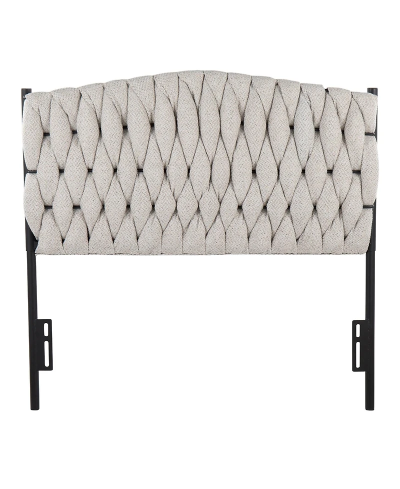 Flynama Fabric Twin Headboard 41-53H x 63W inch Durable Casual Design