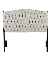 Flynama Fabric Twin Headboard 41-53H x 63W inch Durable Casual Design