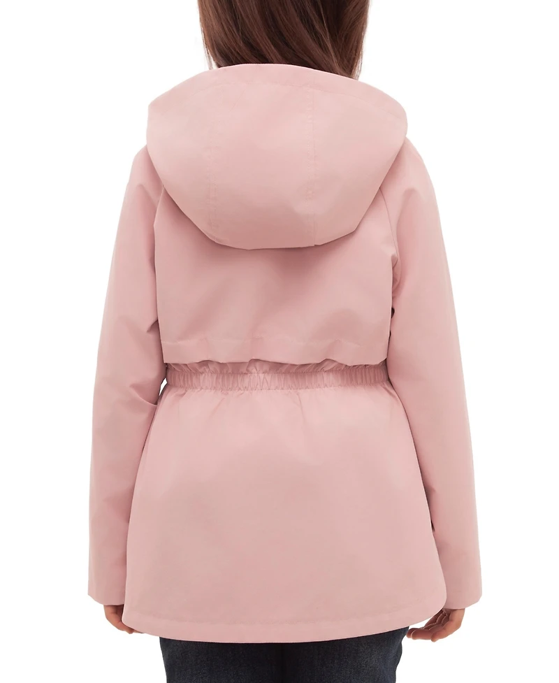 Rokka&Rolla Girls Trench Coat Hip-Length Hooded Jacket