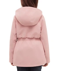 Rokka&Rolla Girls Trench Coat Hip-Length Hooded Jacket