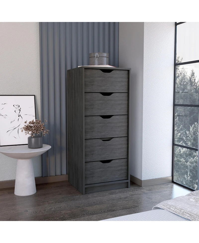 flynama Modern 4 Drawer Dresser Particleboard Cabinet Waterproof for Bedroom Entryway Bathroom