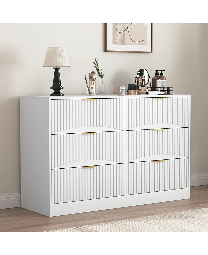 flynama 5 Drawer Classic Dresser Multipurpose Cabinet for Kids Room Home Furniture With Spacious Drawers Easy Assembly.