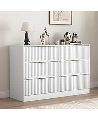 flynama 5 Drawer Classic Dresser Multipurpose Cabinet for Kids Room Home Furniture With Spacious Drawers Easy Assembly.