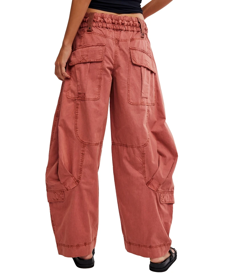 Free People Women's Onset Mid-Rise Parachute Pants