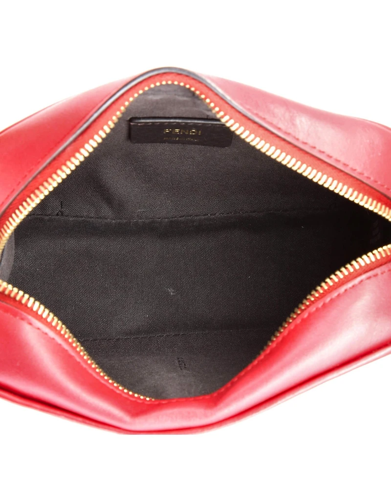 Pre-Owned Fendi Small Camera Bag Zucca Embossed Leather