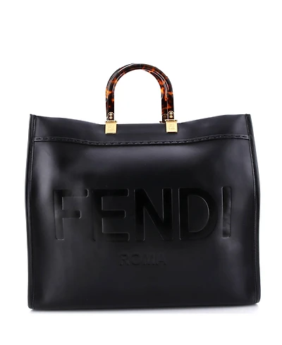 Pre-Owned Fendi Sunshine Shopper Tote Leather