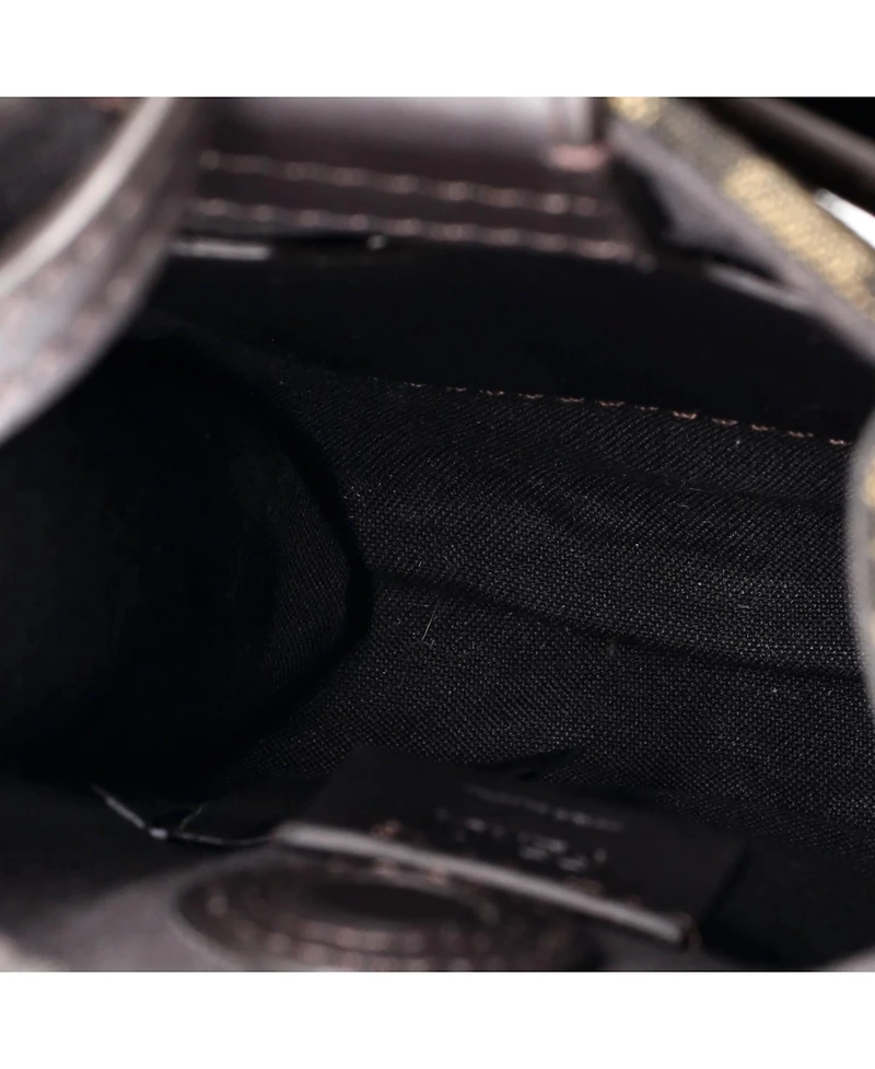 Pre-Owned Fendi Logo Phone Holder Bag Zucca Canvas