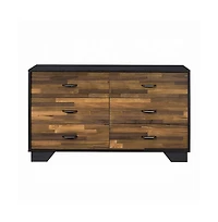 flynama Contemporary 6 Drawer Dresser with English Dovetail Construction