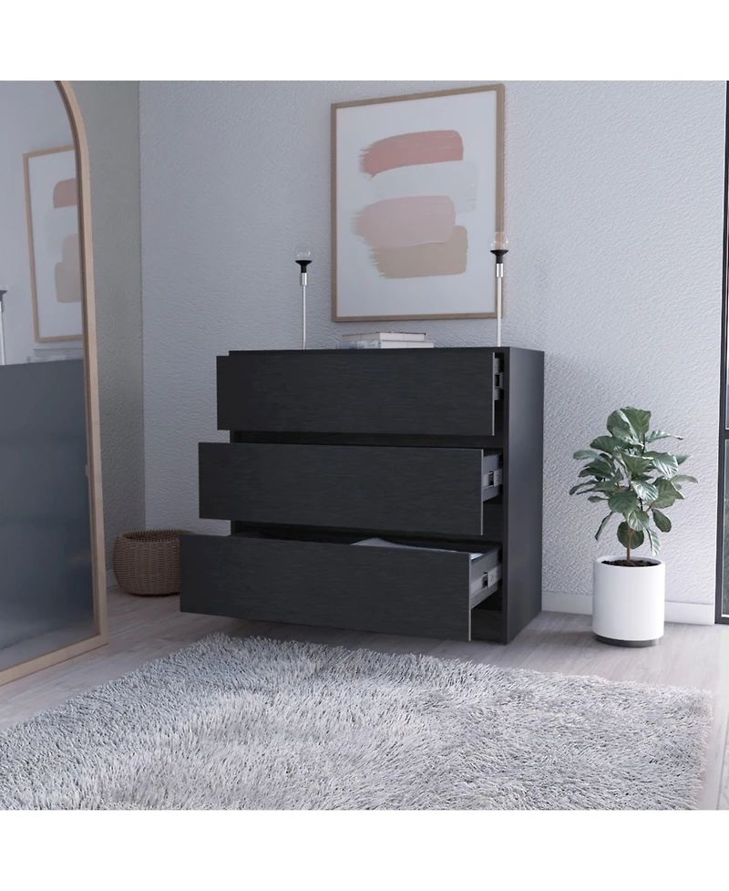 flynama Modern 4 Drawer Dresser Mdf Cabinet with Wheels for Bedroom Living Room Entryway