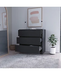 flynama Modern 4 Drawer Dresser Mdf Cabinet with Wheels for Bedroom Living Room Entryway