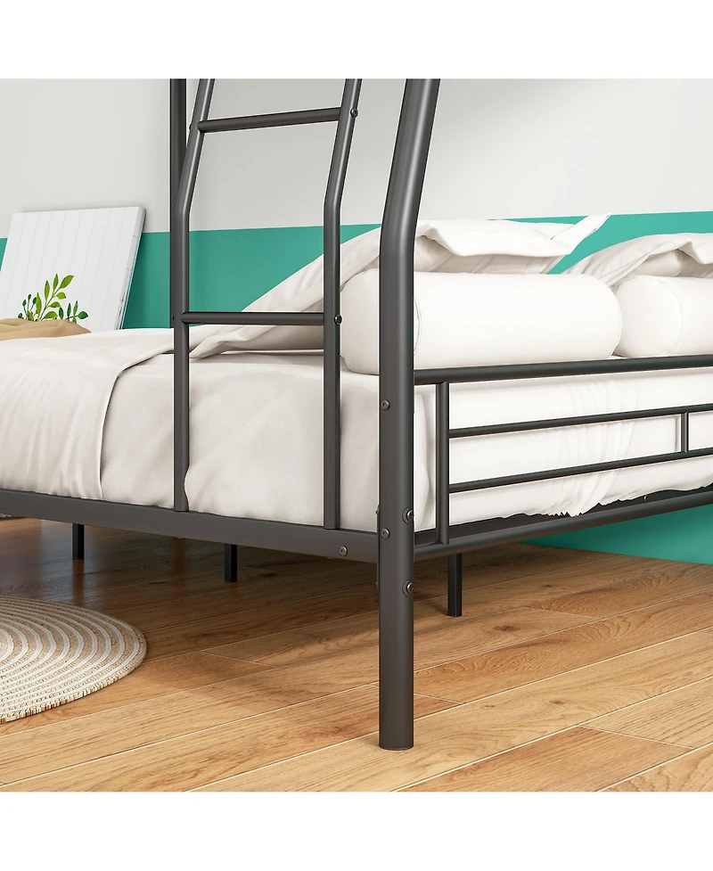 flynama Metal Bunk Bed Adults Noise Free Storage No Box Spring