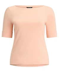 Lauren Ralph Plus Cotton Boatneck T-Shirt