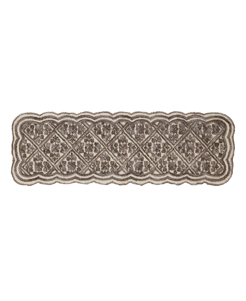 Laura Ashley Scalloped Skid Resistant Accent Rug, 20" x 60"