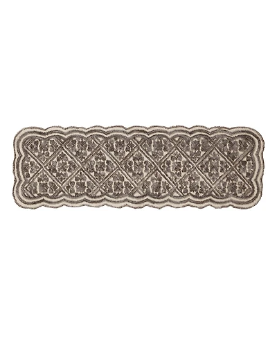 Laura Ashley Scalloped Skid Resistant Accent Rug, 20" x 60"