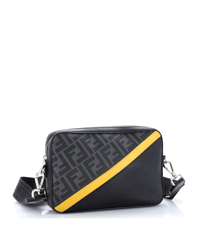 Pre-Owned Fendi Small Camera Case Bag Zucca Coated Canvas and Leather