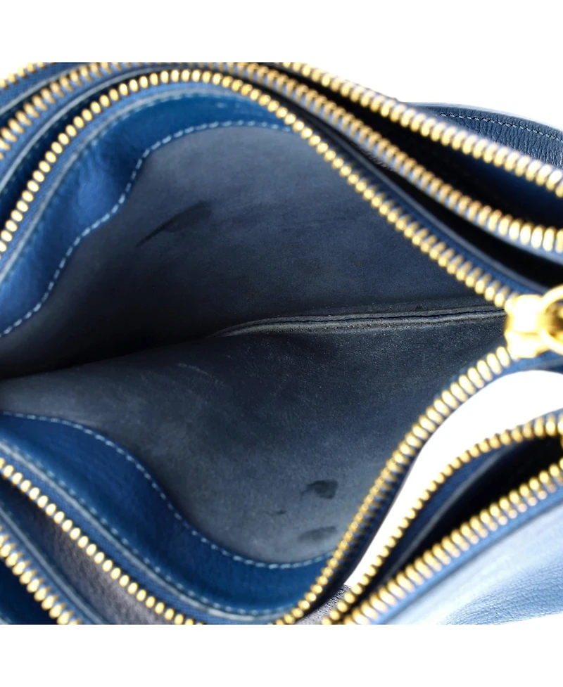 Pre-Owned Celine Small Trio Crossbody Bag Leather