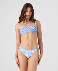 Roxy Golden Glow Lace Up Bandeau Cheeky Bottoms