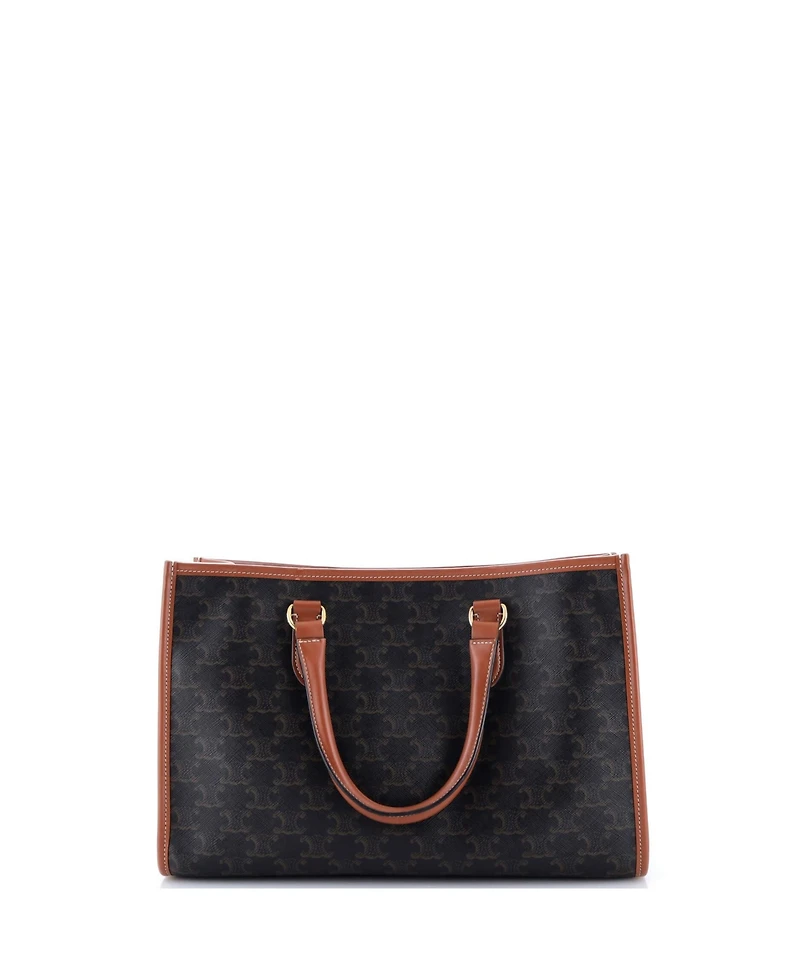 Pre-Owned Celine Mini Horizontal Cabas Tote Triomphe Coated Canvas