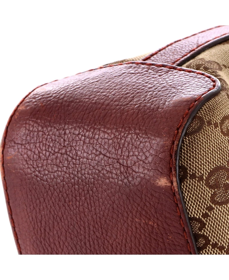 Pre-Owned Gucci Medium Marrakech Hobo Gg Canvas