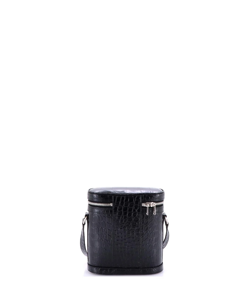 Pre-Owned Celine Vertical Zip Messenger Embossed Leather