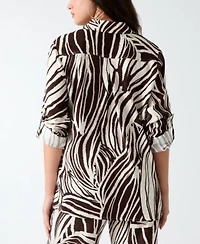 Guess Womens Long Sleeve Bastienne Shirt Bastienne Wide Leg Pull On Pants