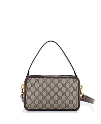 Pre-Owned Gucci Small Ophidia Top Handle Camera Bag Gg Coated Canvas