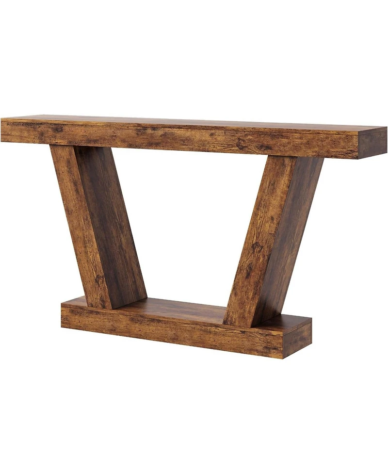 gaomon 63" Long Console Table, Wooden Sofa Narrow Entryway Table for Hallway, Behind The Couch, Accent Table for Living Room