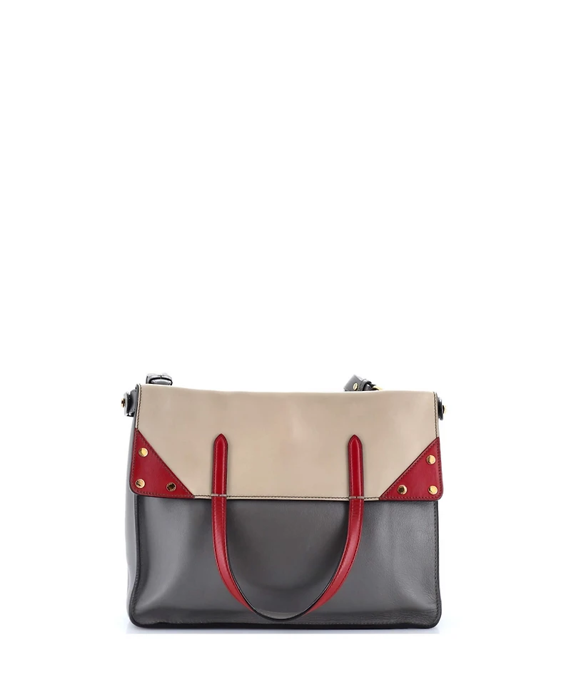 Pre-Owned Fendi Regular Flip Tote Leather