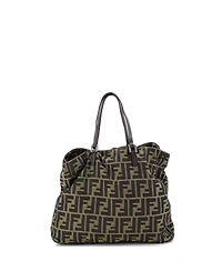 Pre-Owned Fendi Medium Vintage Open Tote Zucca Canvas