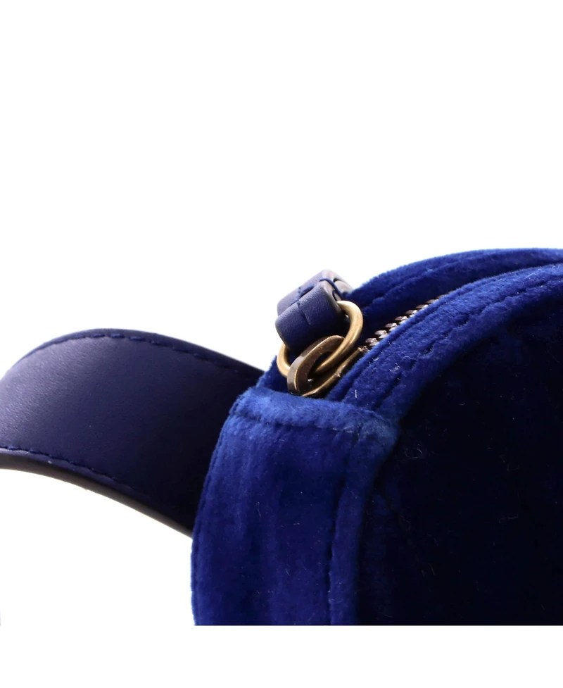 Pre-Owned Gucci Gg Marmont Belt Bag Matelasse Velvet