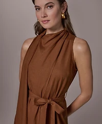 Donna Karan New York Women's Self-Tie A-Line Dress