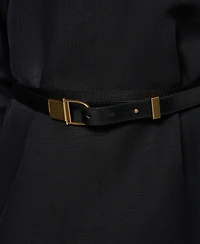 Donna Karan New York Women's Long-Sleeve Belted Dress