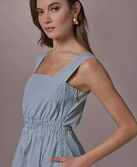 Donna Karan New York Women's Square Neck Midi Dress