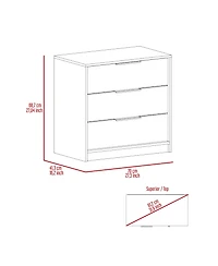 flynama Contemporary 6 Drawer Dresser Finish Sturdy Construction for Bedroom Living Room Storage