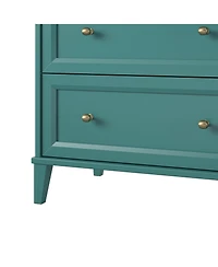 flynama Modern 4 Drawer Dresser Particleboard Cabinet Waterproof for Bedroom Entryway Bathroom