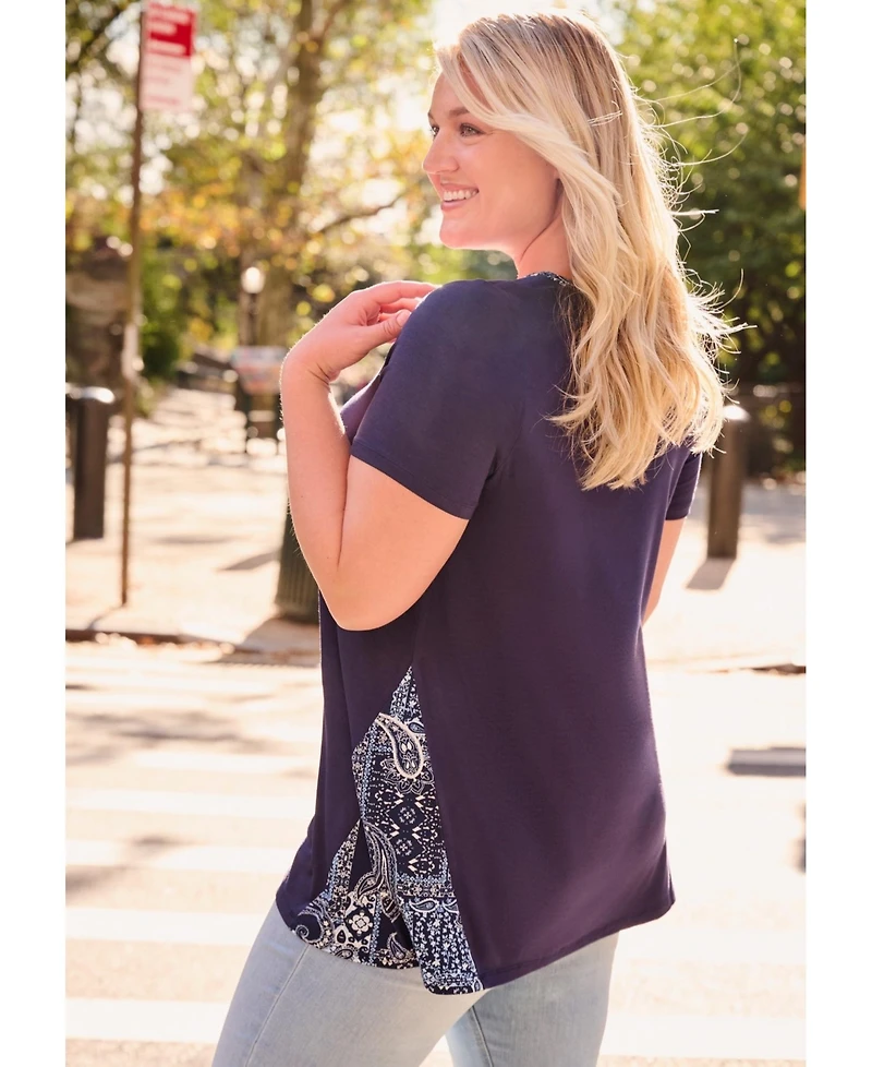 Avenue Women's Plus Scoop Neck Tunic