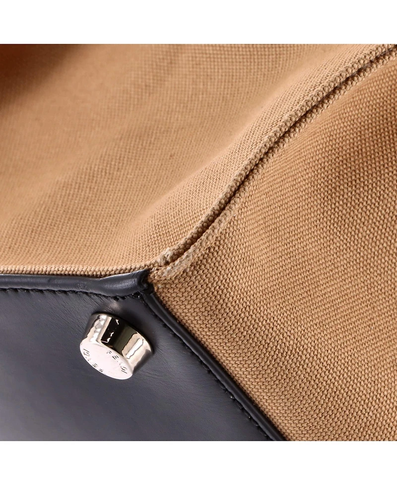 Pre-Owned Fendi Large Cut Out Handle Shopper Tote Canvas