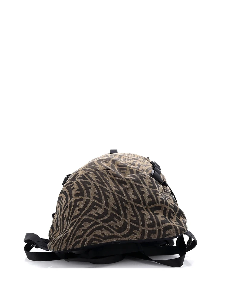 Pre-Owned Fendi Sarah Coleman Ferrino Ripstop Backpack Vertigo Zucca Canvas